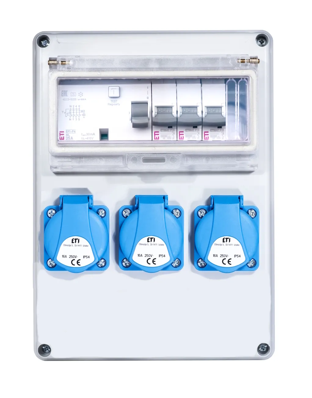 Assemblied distribution box EDS8 RCD 3 C 3F 001105841