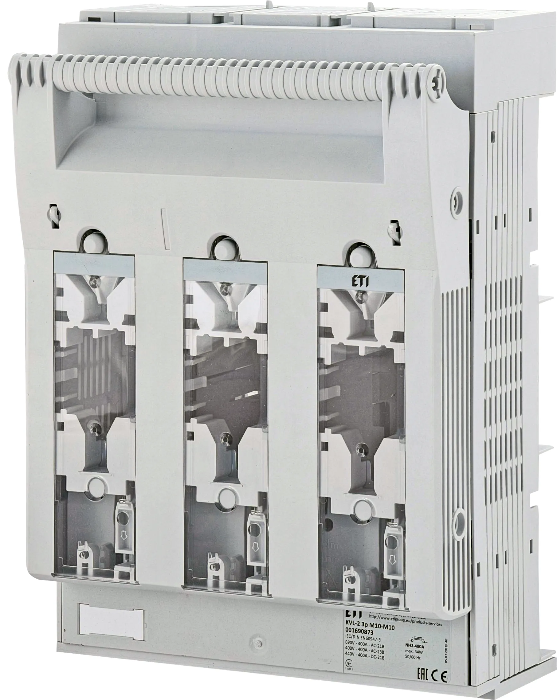 Fuse switch disconnector KVL-2 3p M10-M10 001690873