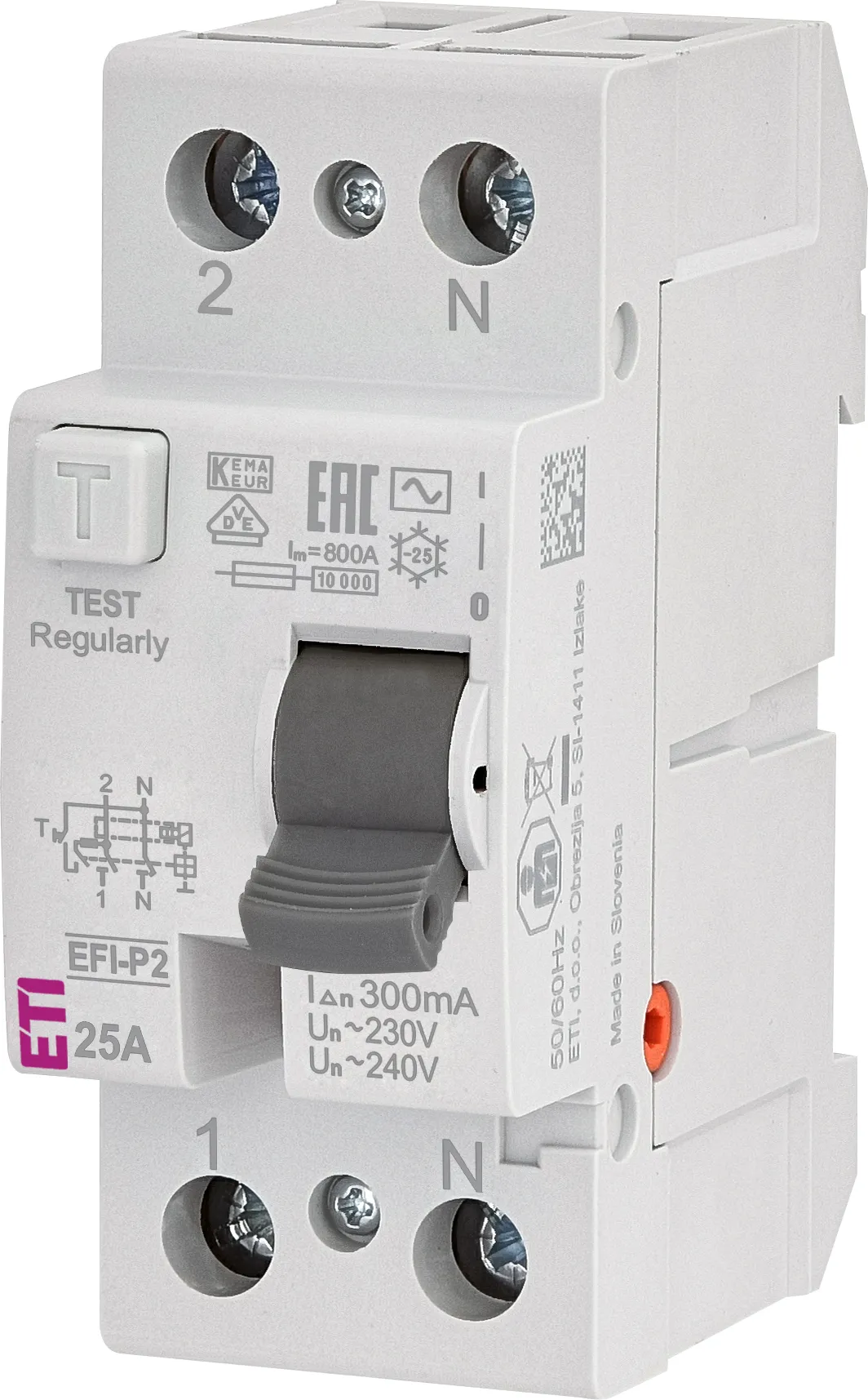 RCCB EFI-P2 AC 25/0.3 002061231