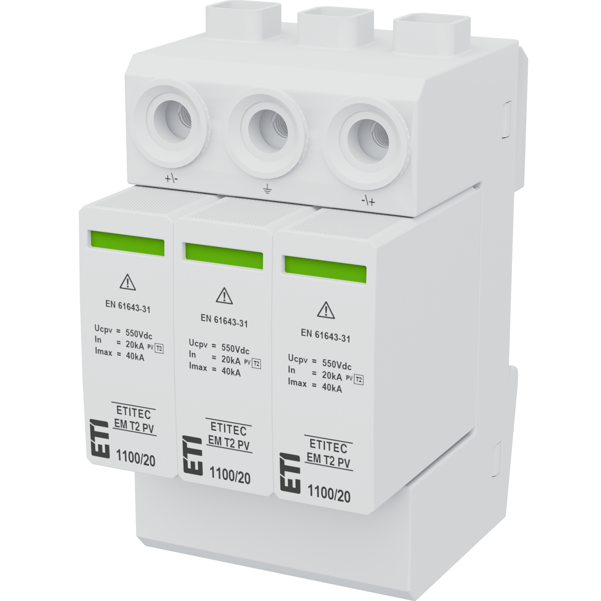 Surge arrester ETITEC EM T2 PV 1100/20 Y 002440623