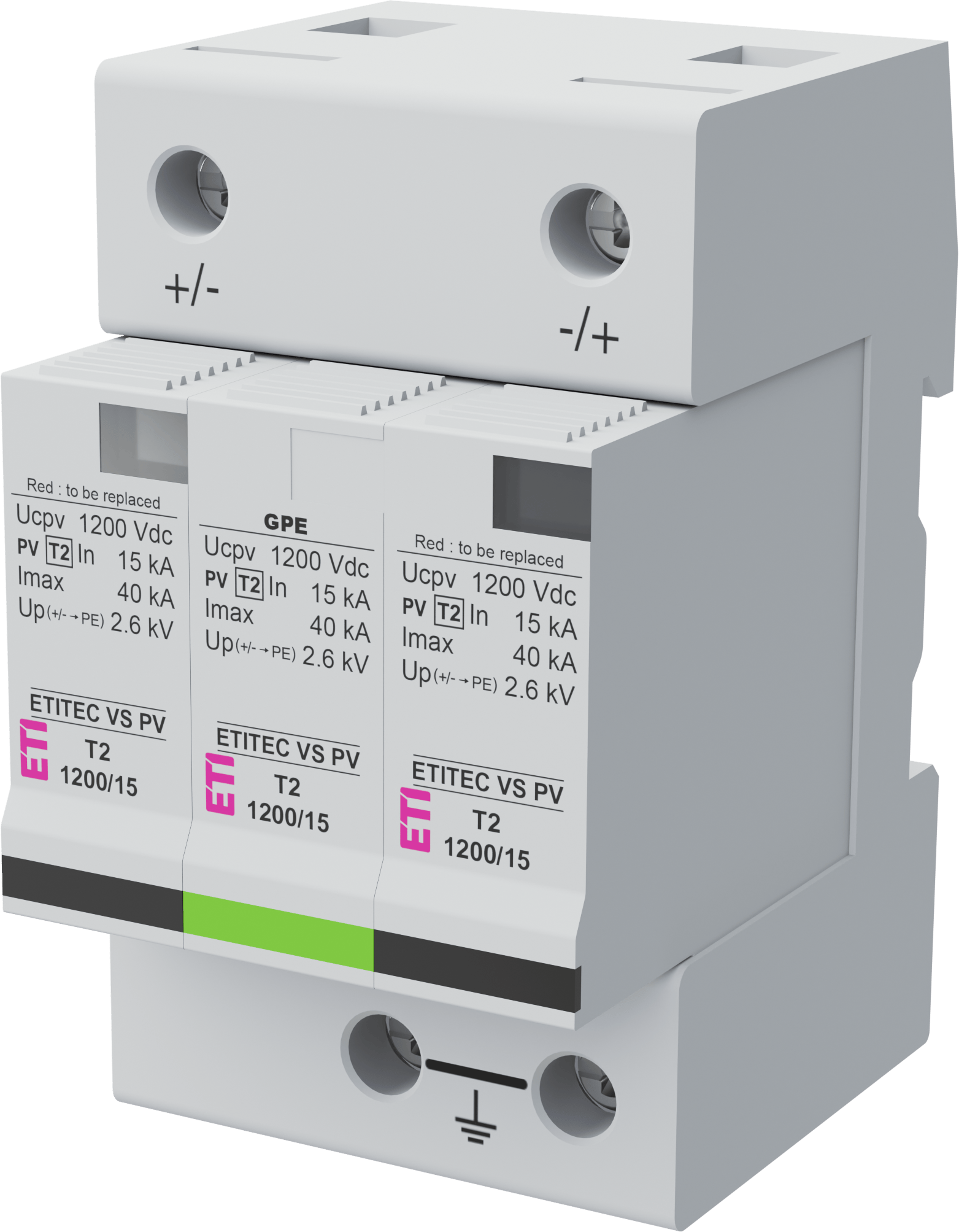 Surge arrester ETITEC VS PV T2 1200/15 002443002