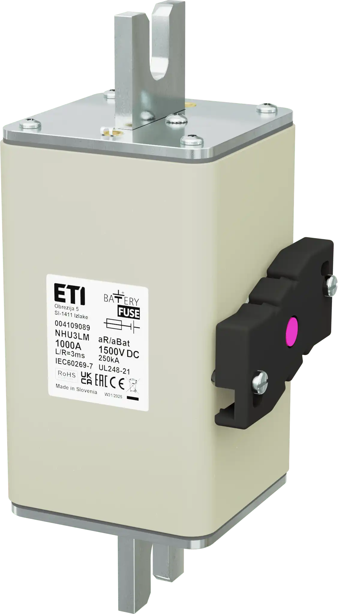 Fuse link NHU3LM aR/aBat 1000A/1500VDCAL 004109089