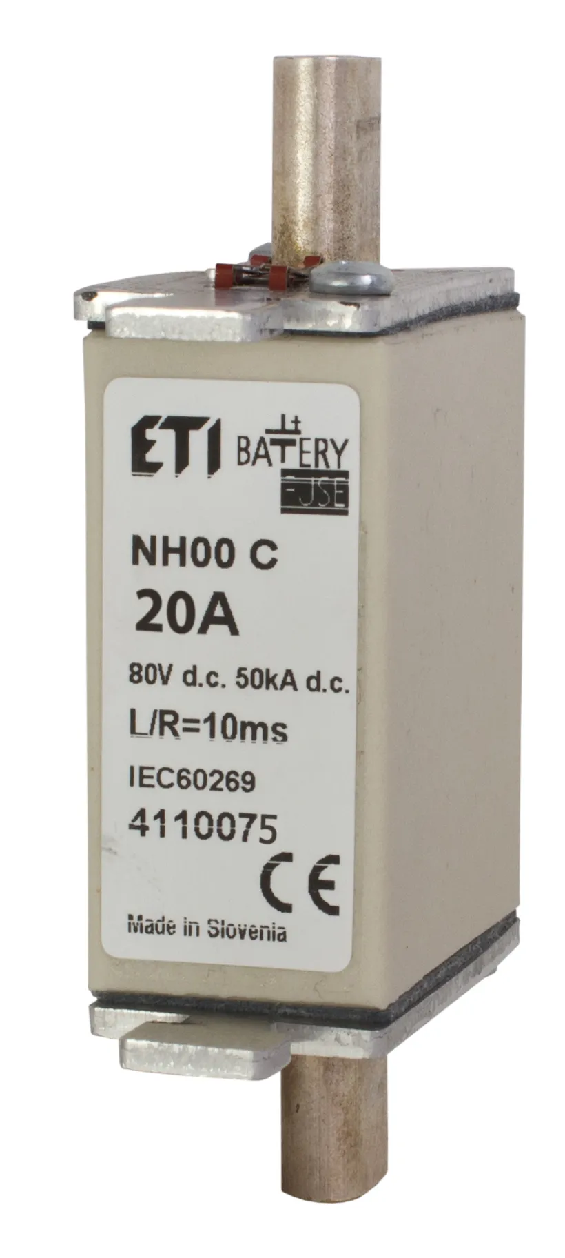Fuse link NH000 gBat 20A/80V DC 004110075