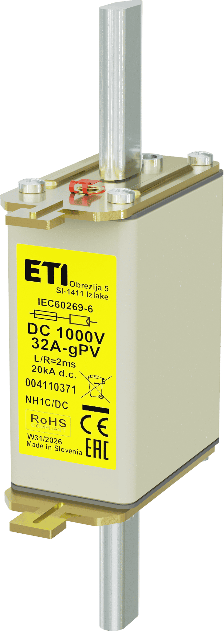 Fuse link NH1C gPV 32A/1000V DC 004110371