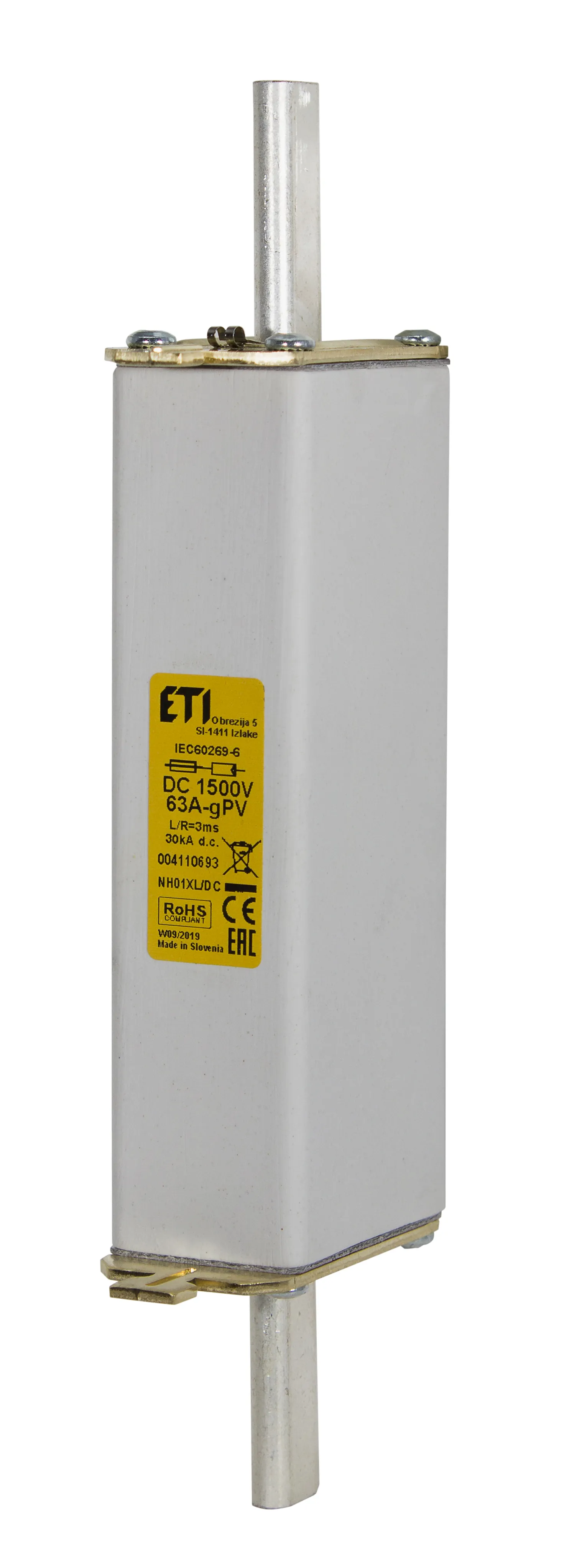 Fuse link NH01XL gPV 80A/1500V DC 004110694