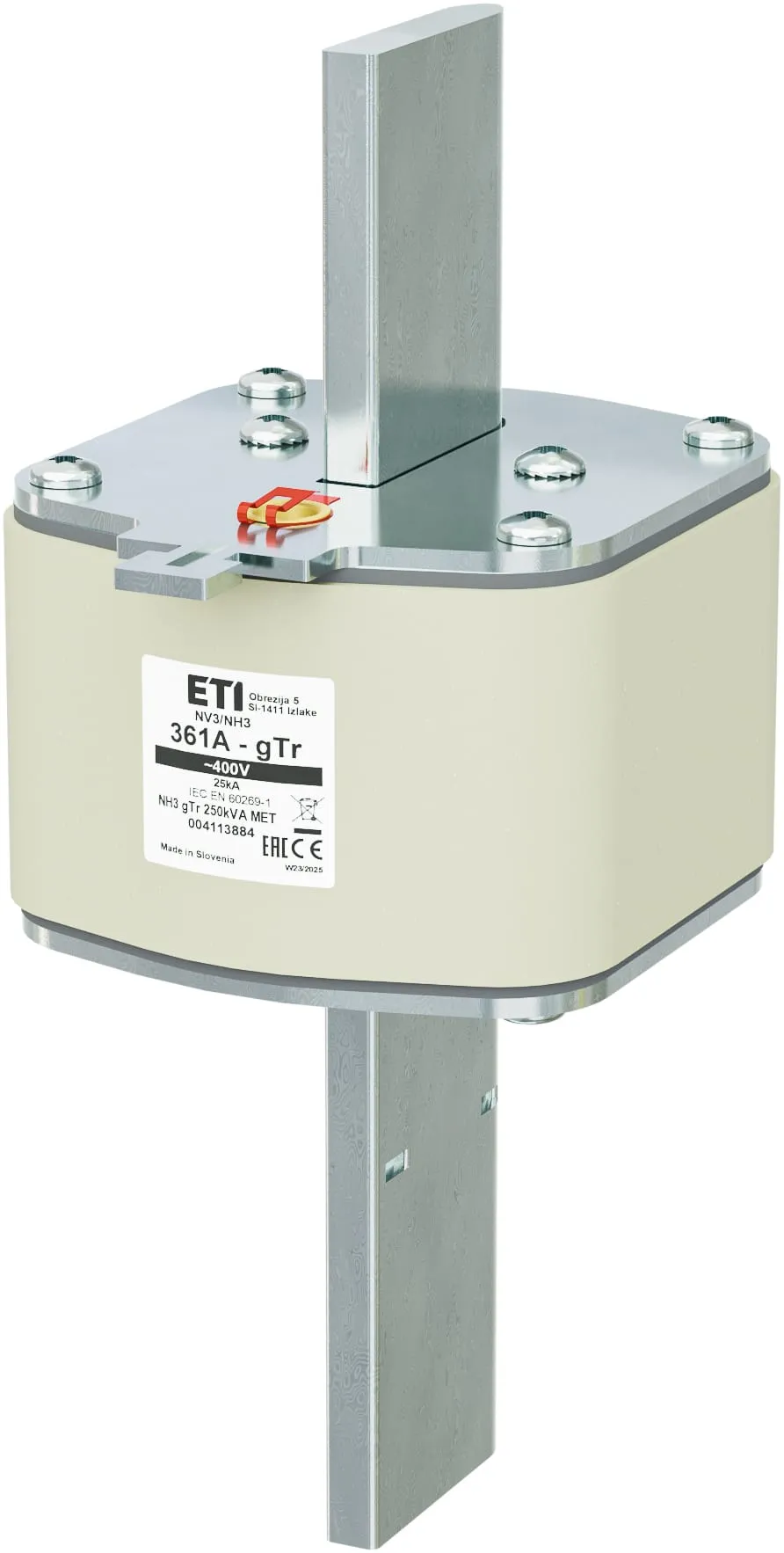 Fuse link NH3 gTr 361A/400V/250kVA MET 004113884