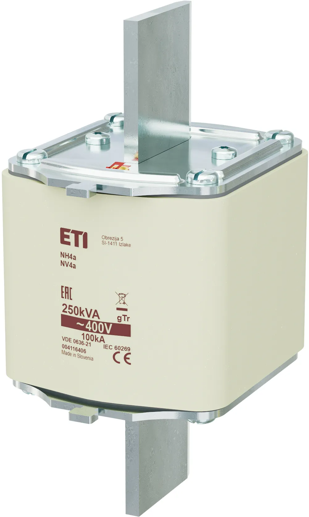Fuse link NH4a gTr 361A/400V/250kVA 004116406