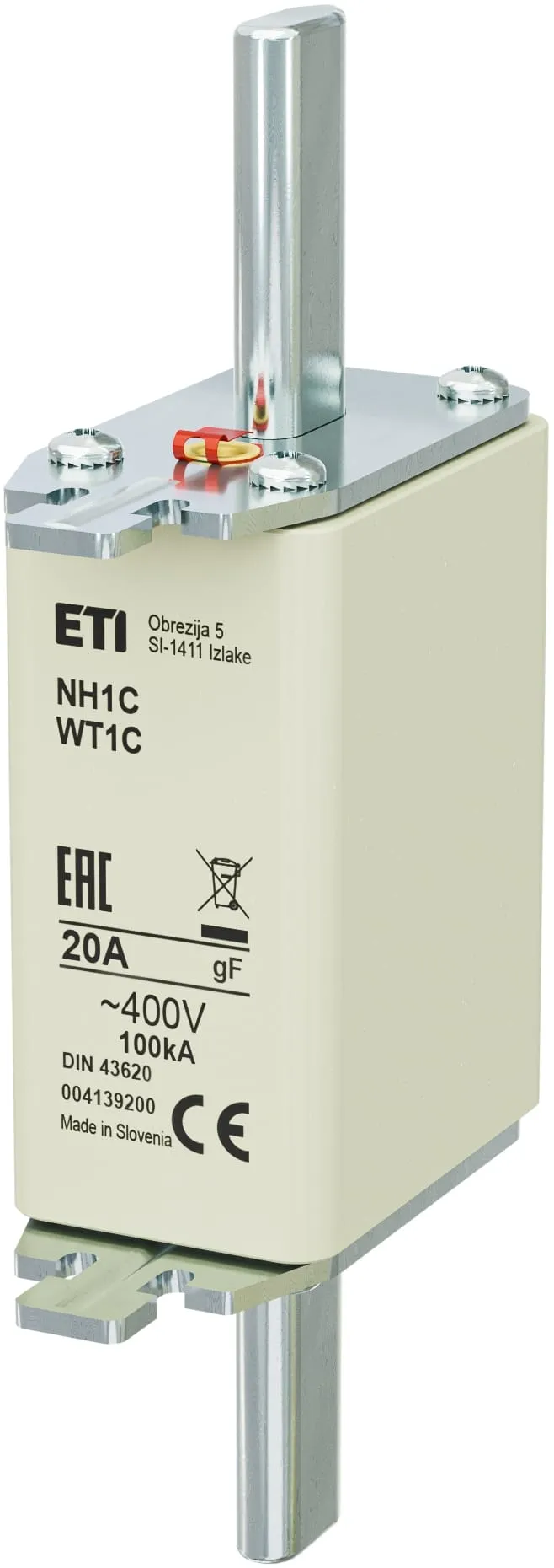 Fuse link NH1C gF 20A/400V 004139200