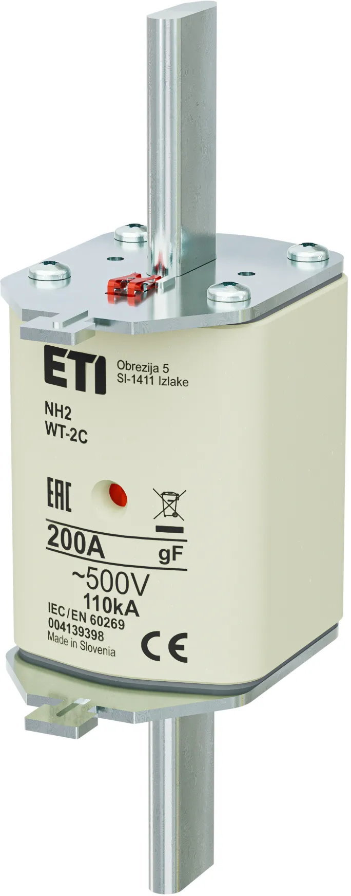 Fuse link NH2C gF 200A/500V 004139398
