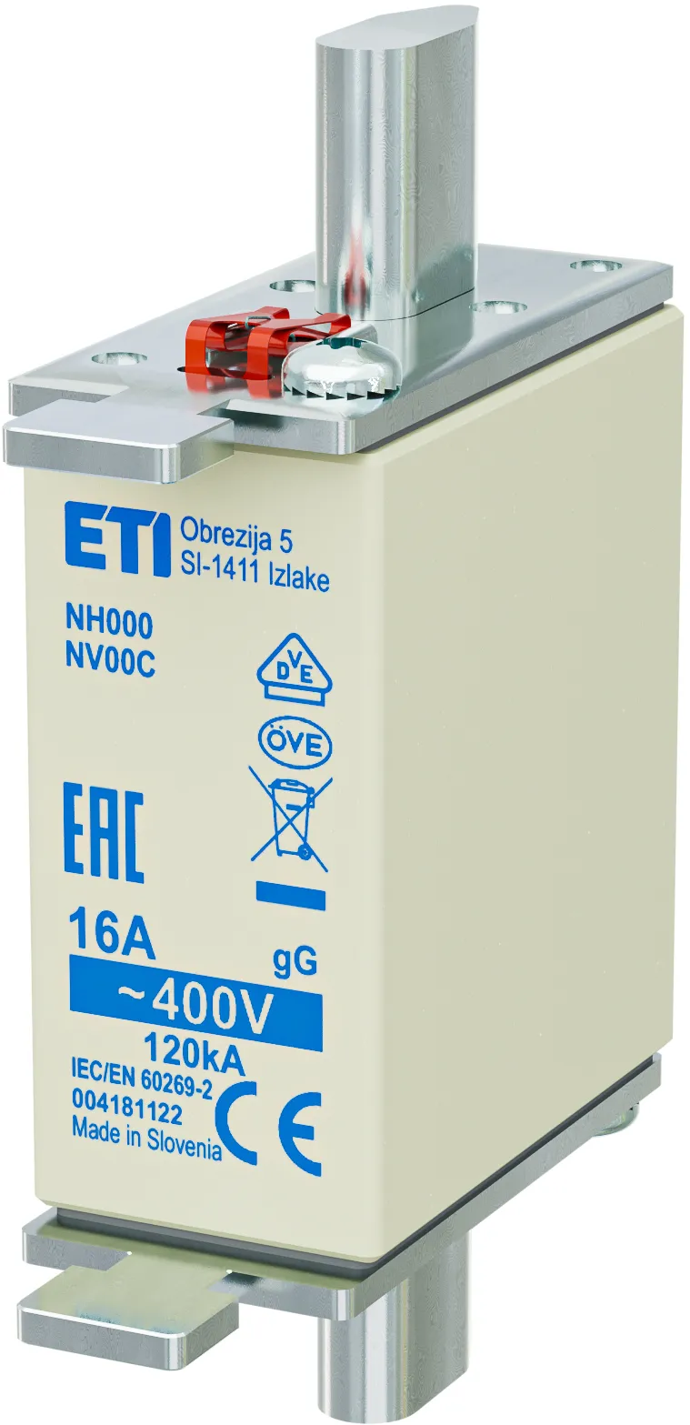 Fuse link NH000 gG 16A/400V korr. 004181122