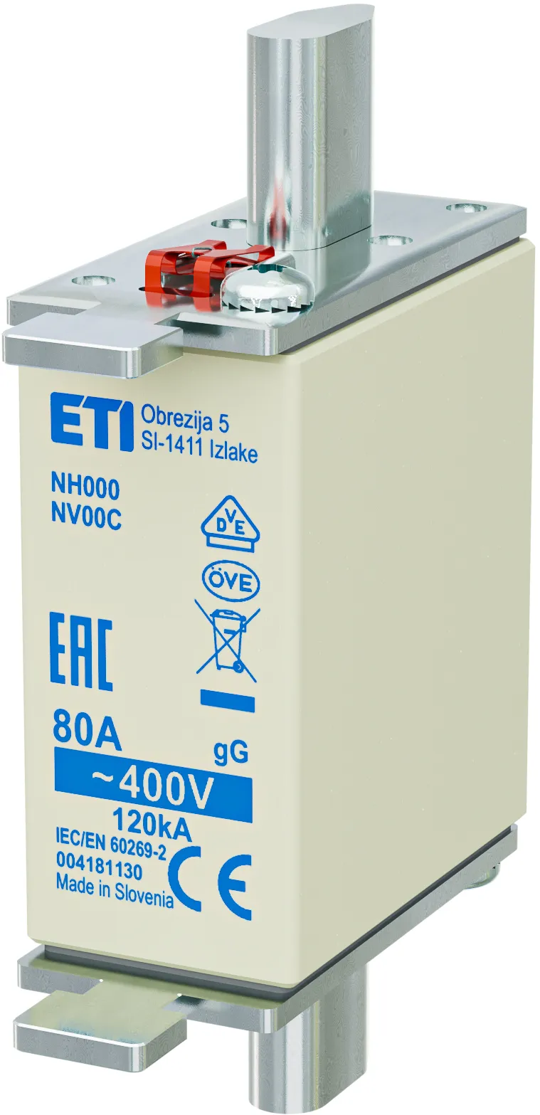 Fuse link NH000 gG 80A/400V korr. 004181130