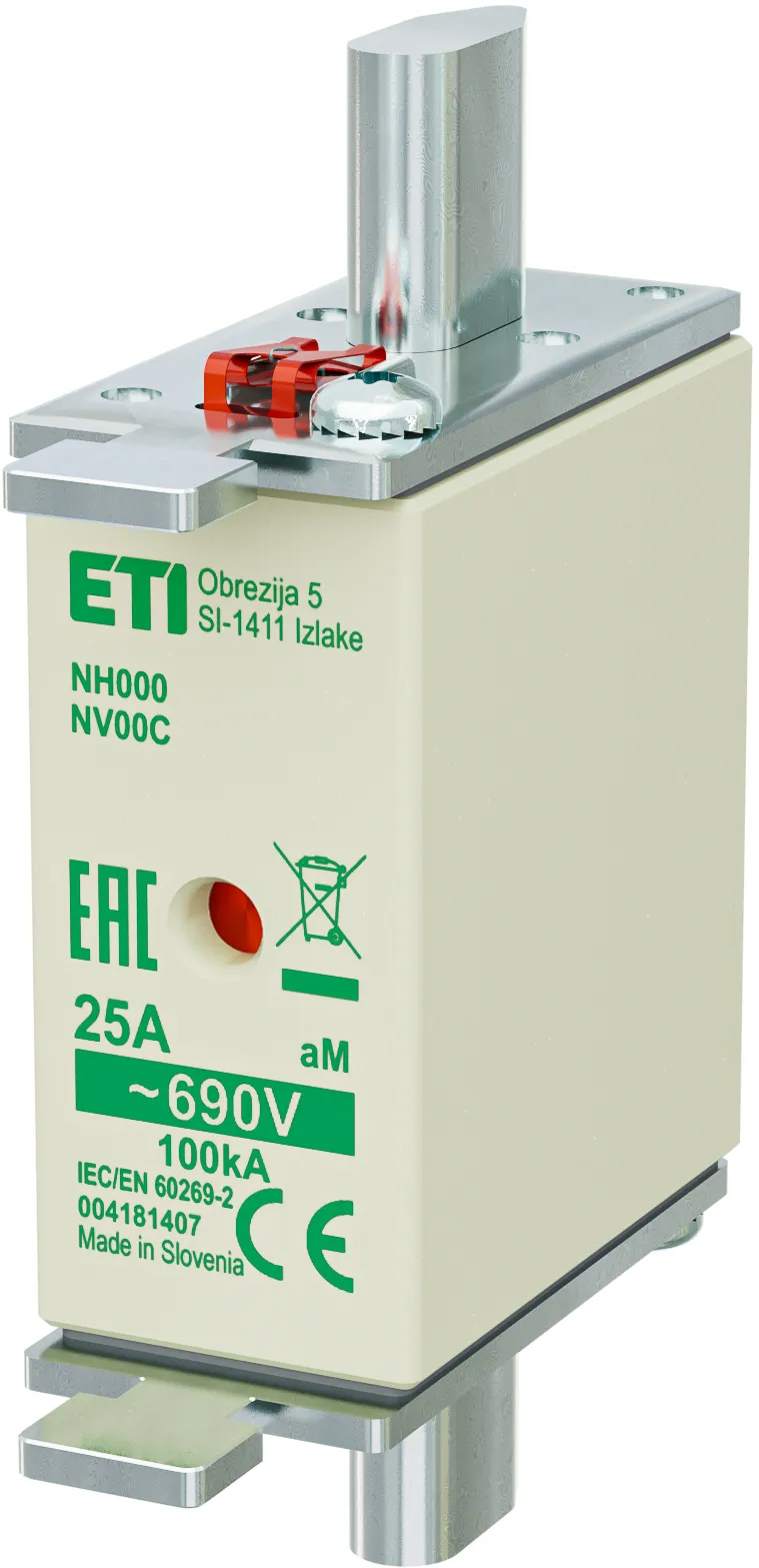Fuse link NH000 aM 25A/690V 004181407