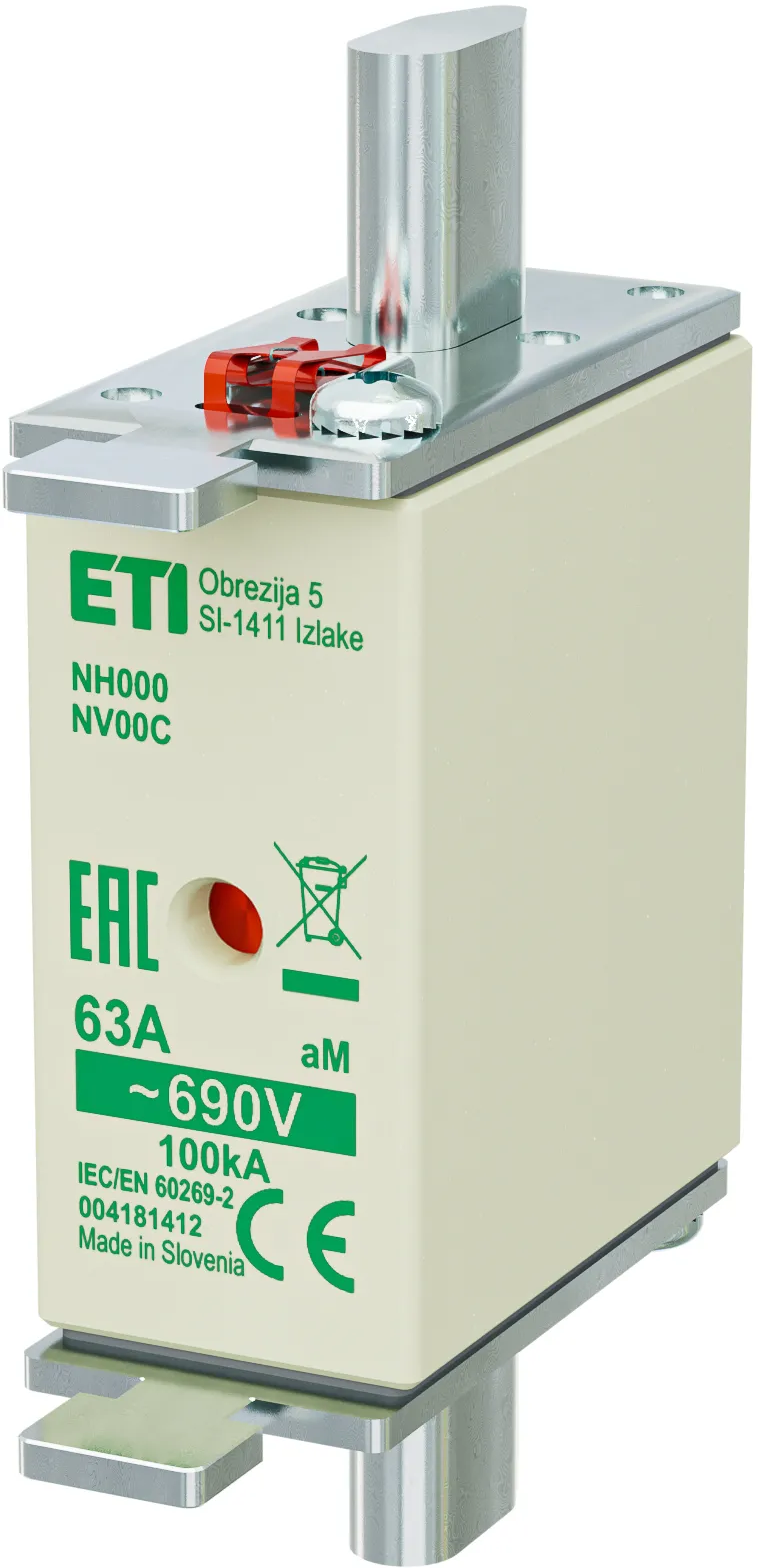 Fuse link NH000 aM 63A/690V 004181412