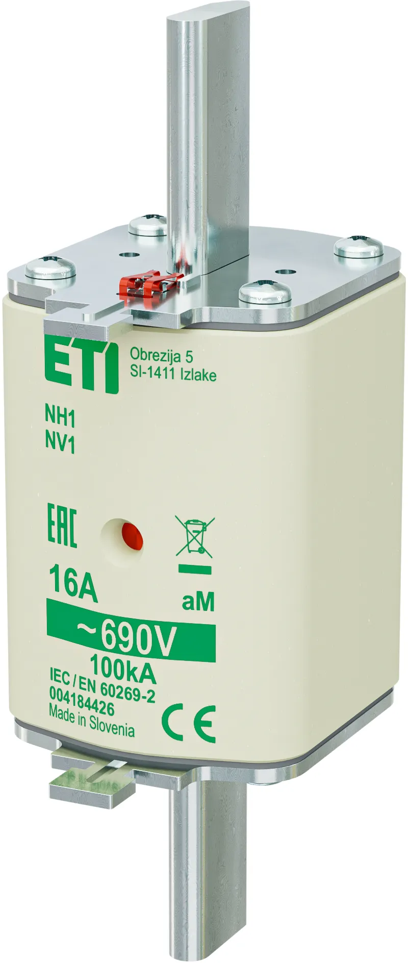 Fuse link NH1 aM 16A/690V 004184426