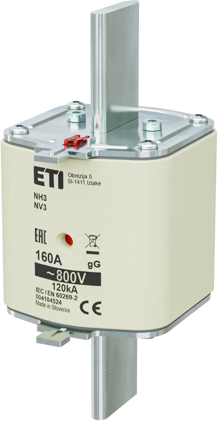 Fuse link NH3 gG 160A/800V 004184524