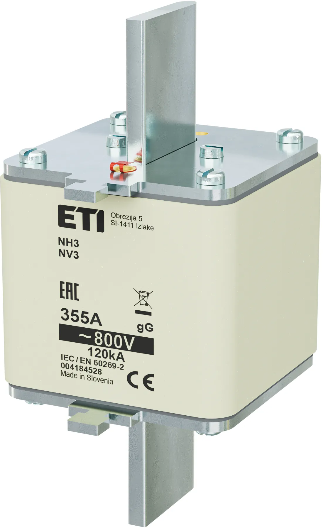 Fuse link NH3 gG 355A/800V 004184528