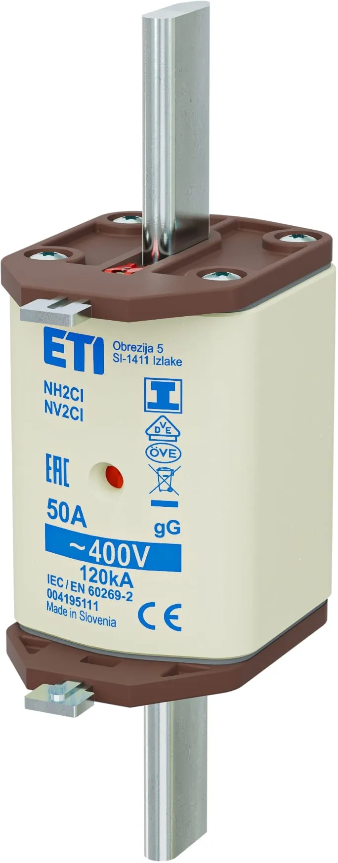 Fuse link NH2C/I gG 50A/400V 004195111