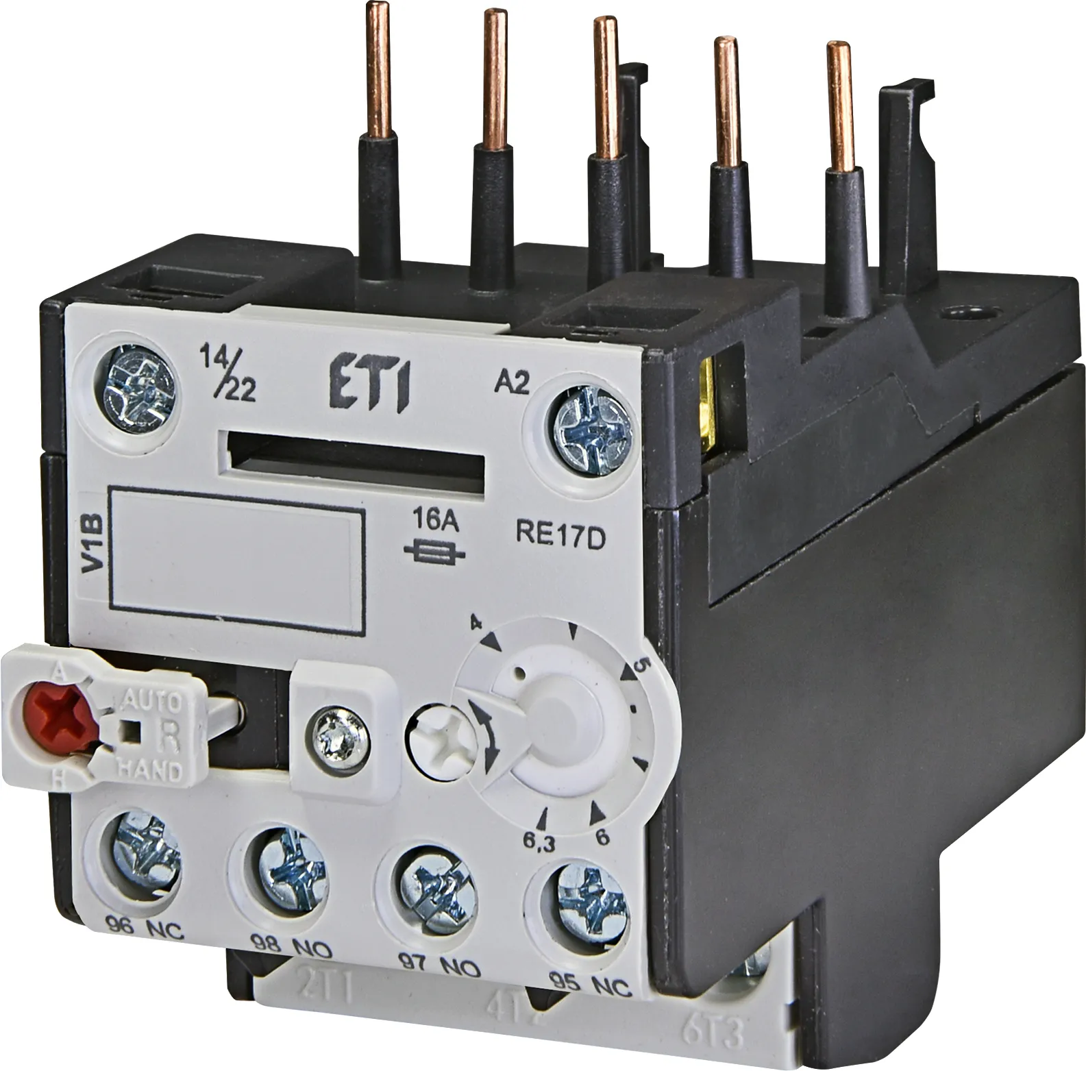 Thermal overload relay RE17D-6,3 004641407