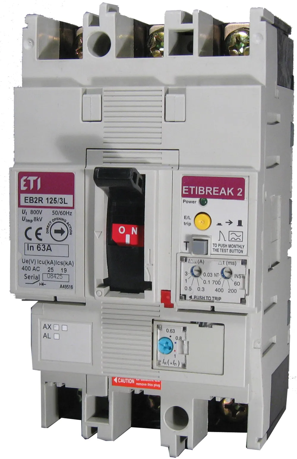 Molded Case Circuit Breaker EB2R 125/4L 100A 4P 004671511