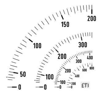 Meter scale E48 1000A 004805406