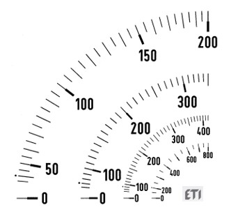 Meter scale E96 1000A 004805414
